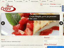 Tablet Screenshot of bomcrepe.com.br